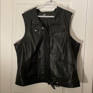 Black Pleather Vest